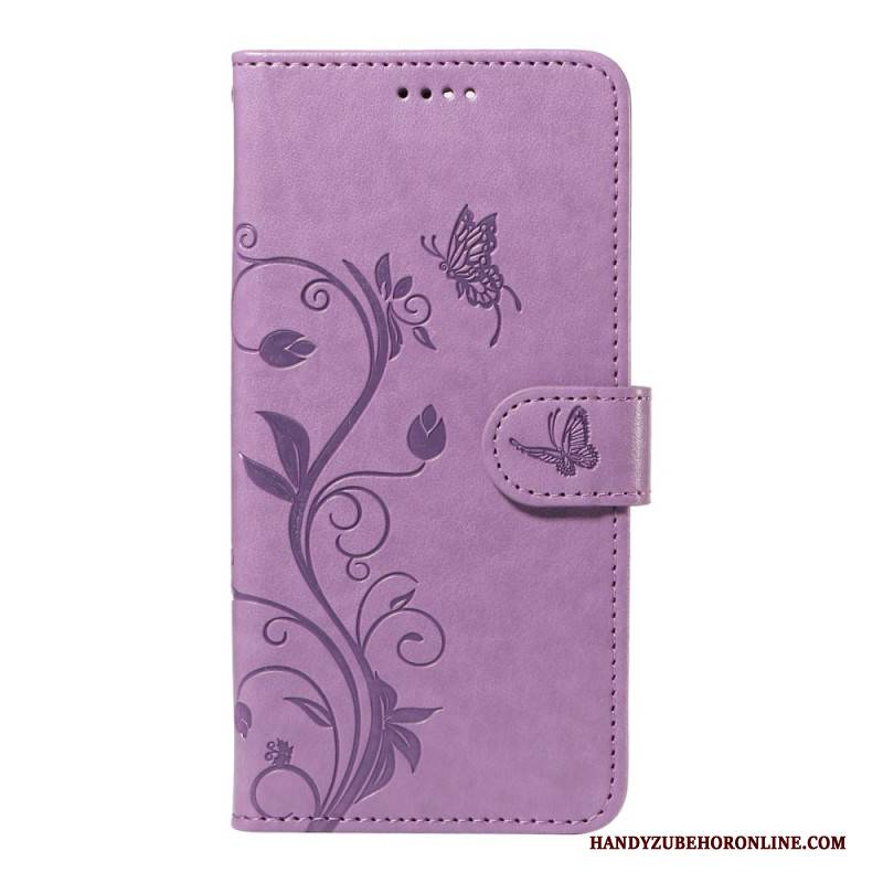 Lederhüllen Xiaomi Redmi Note 14 4g Blumenmuster