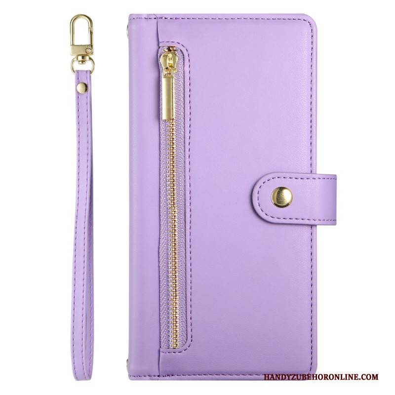 Lederhüllen Xiaomi Redmi Note 14 4g Geldbörse Mit Trageriemen