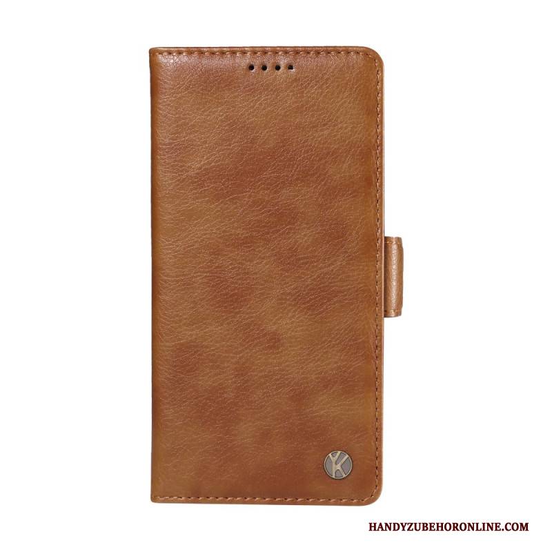 Lederhüllen Xiaomi Redmi Note 14 4g Litschi-textur Ykatu