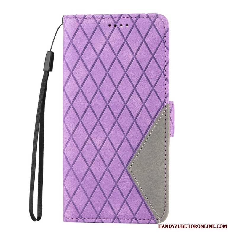 Lederhüllen Xiaomi Redmi Note 14 4g Rautenmuster