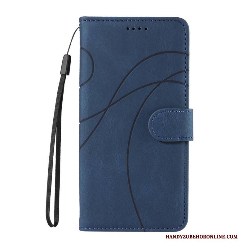 Lederhüllen Xiaomi Redmi Note 14 4g Wellenlinien