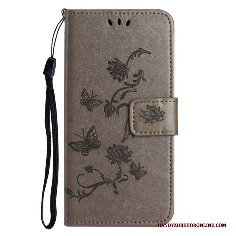 Lederhüllen Xiaomi Redmi Note 14 5g Handyhülle Blumenmuster