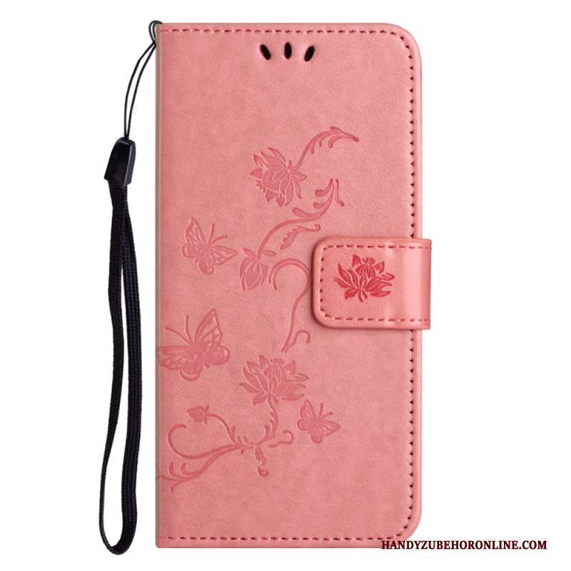 Lederhüllen Xiaomi Redmi Note 14 5g Handyhülle Blumenmuster