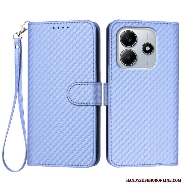 Lederhüllen Xiaomi Redmi Note 14 5g Handyhülle Carbonfaser
