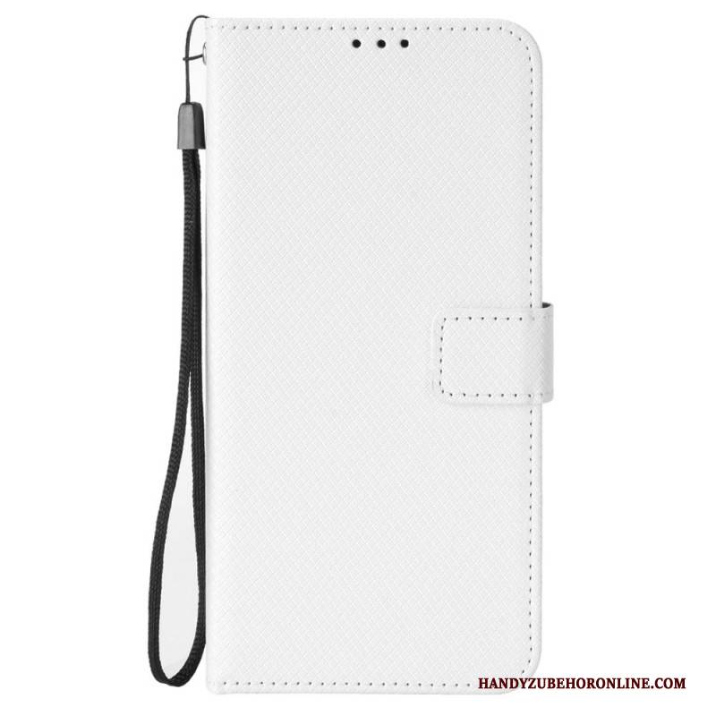 Lederhüllen Xiaomi Redmi Note 14 5g Handyhülle Diamantstruktur