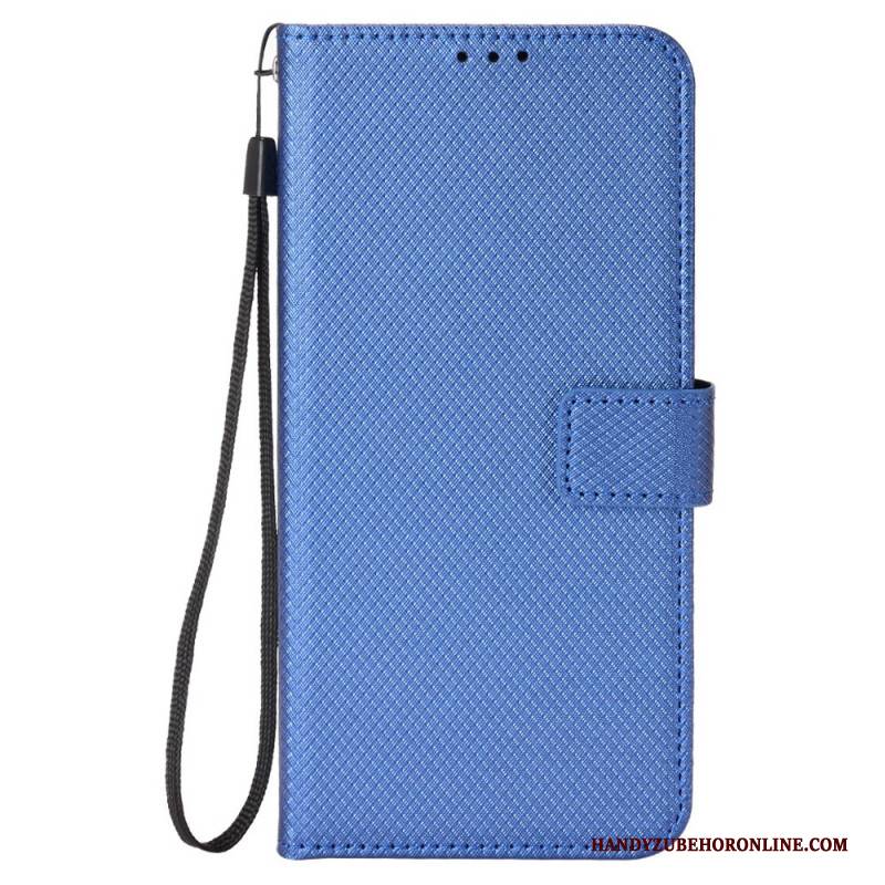 Lederhüllen Xiaomi Redmi Note 14 5g Handyhülle Diamantstruktur