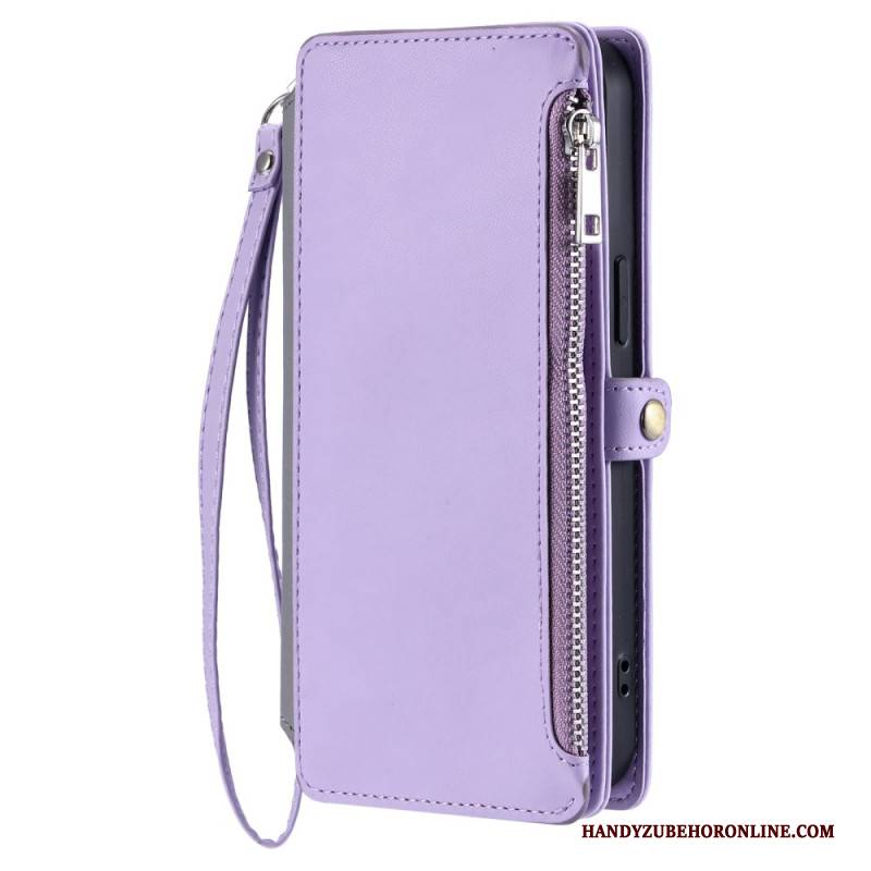 Lederhüllen Xiaomi Redmi Note 14 5g Handyhülle Geldbörse Mit Verstellbarem Riemen