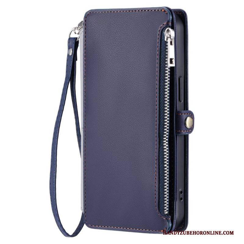 Lederhüllen Xiaomi Redmi Note 14 5g Handyhülle Geldbörse Mit Verstellbarem Riemen