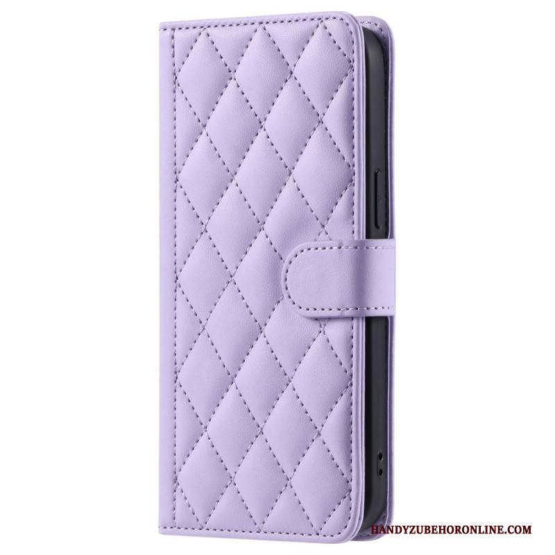 Lederhüllen Xiaomi Redmi Note 14 5g Handyhülle Gesteppt Mit Schulterriemen Und Riemen