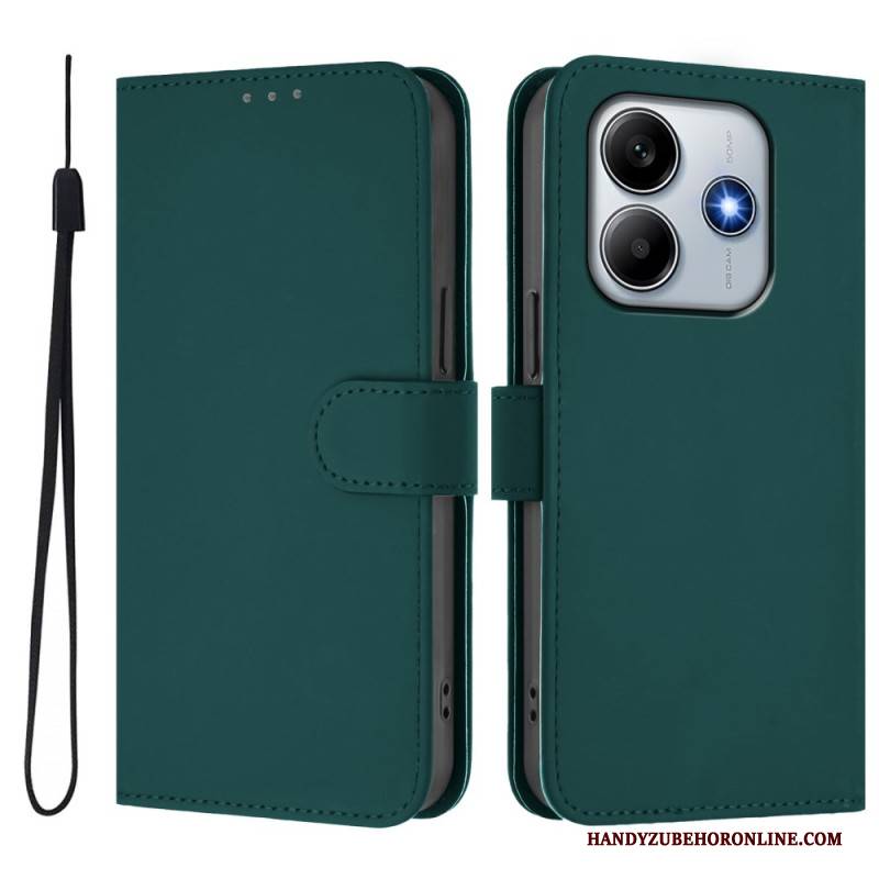 Lederhüllen Xiaomi Redmi Note 14 5g Handyhülle Lederoptik-armband