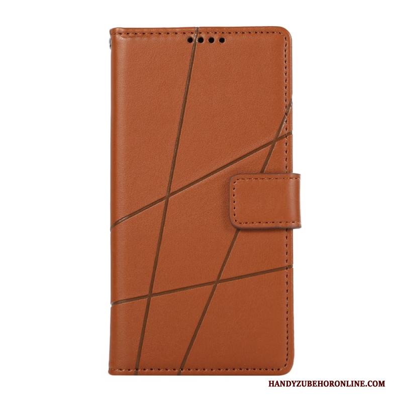 Lederhüllen Xiaomi Redmi Note 14 5g Handyhülle Linienmuster