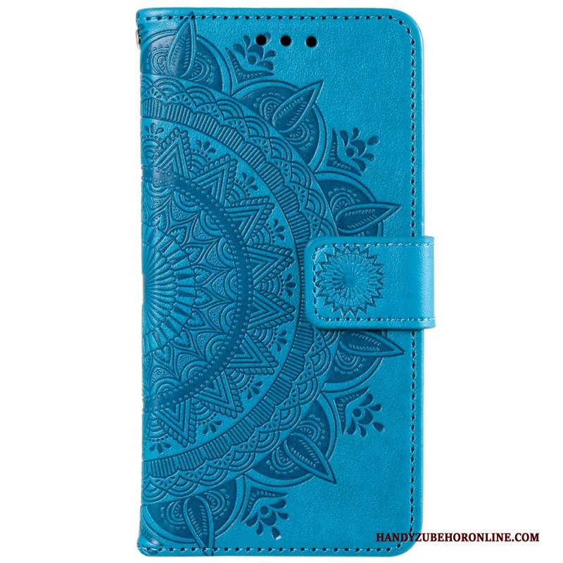 Lederhüllen Xiaomi Redmi Note 14 5g Handyhülle Mandala-sonne