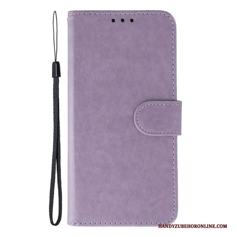 Lederhüllen Xiaomi Redmi Note 14 5g Handyhülle Monochrome Lederoptik Riemen