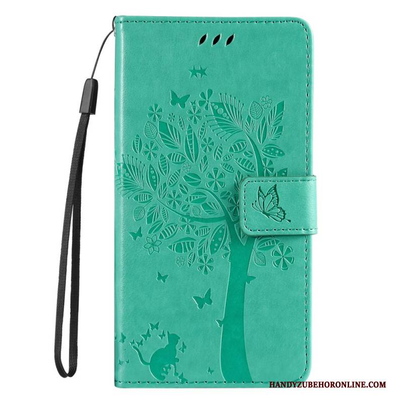 Lederhüllen Xiaomi Redmi Note 14 5g Katze Und Baum (lnaière)