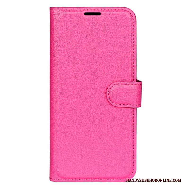 Lederhüllen Xiaomi Redmi Note 14 5g Klassisches Litschi-kunstleder