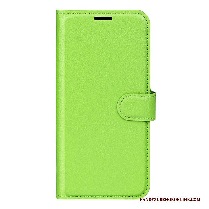 Lederhüllen Xiaomi Redmi Note 14 5g Klassisches Litschi-kunstleder