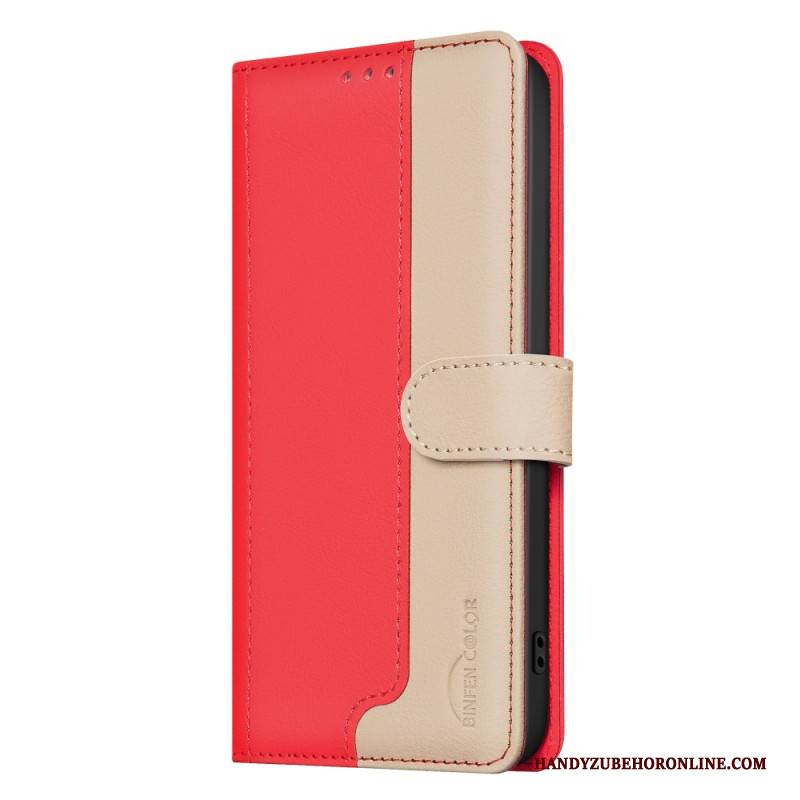 Lederhüllen Xiaomi Redmi Note 14 5g Zweifarbig Binfen Color