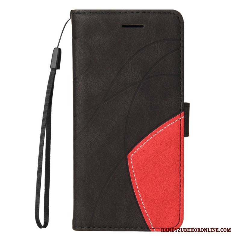 Lederhüllen Xiaomi Redmi Note 14 5g Zweifarbige Grafik