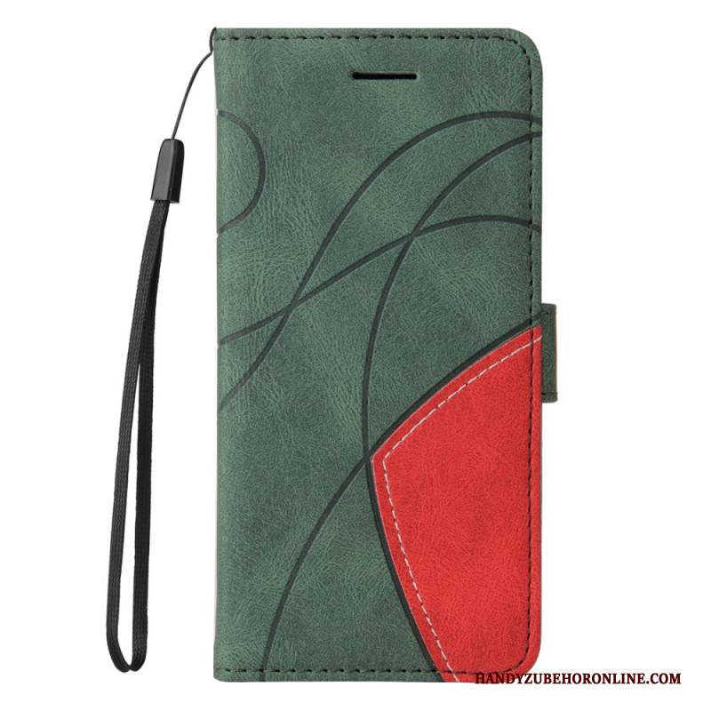 Lederhüllen Xiaomi Redmi Note 14 5g Zweifarbige Grafik