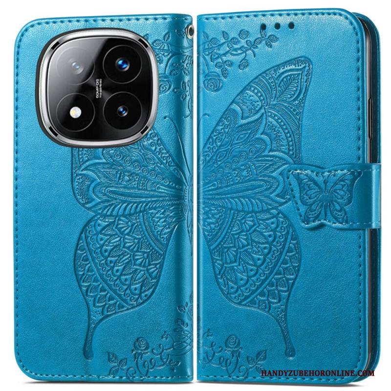 Lederhüllen Xiaomi Redmi Note 14 Pro 4g Barock-schmetterling