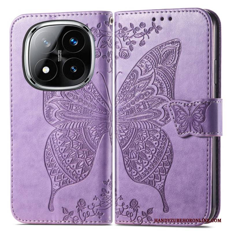 Lederhüllen Xiaomi Redmi Note 14 Pro 4g Barock-schmetterling