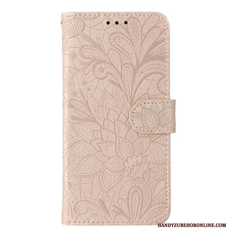 Lederhüllen Xiaomi Redmi Note 14 Pro 4g Blumenspitze