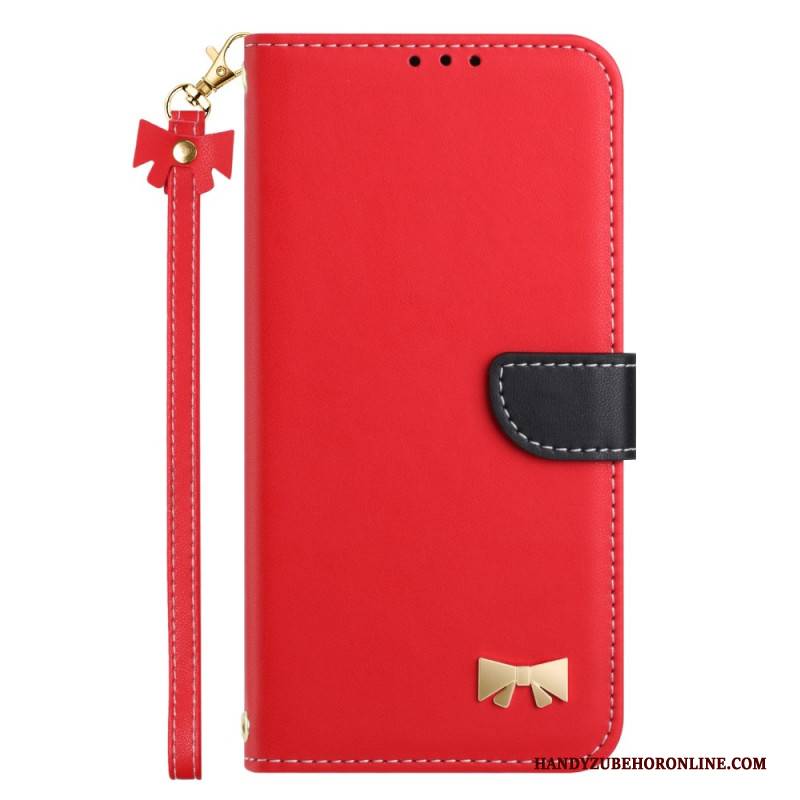 Lederhüllen Xiaomi Redmi Note 14 Pro 4g Fliege Mit Riemen