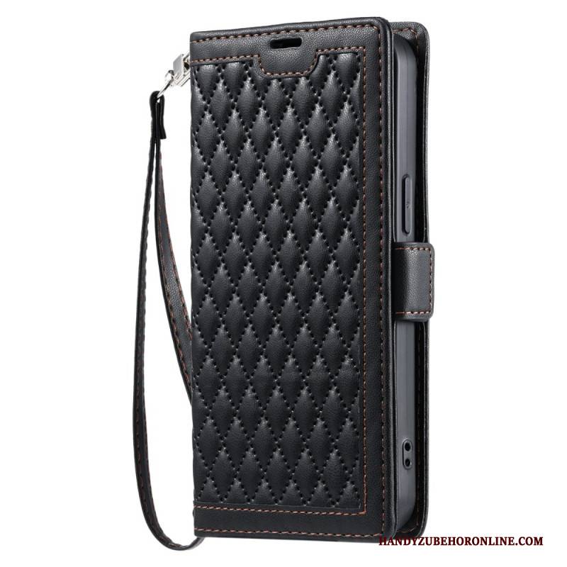 Lederhüllen Xiaomi Redmi Note 14 Pro 4g Gesteppt Mit Riemen