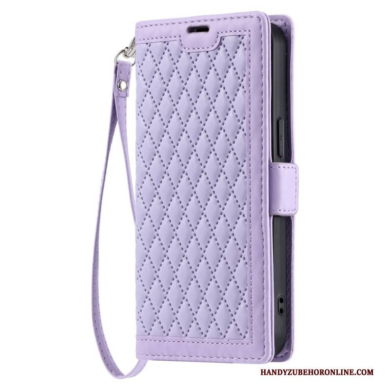 Lederhüllen Xiaomi Redmi Note 14 Pro 4g Gesteppt Mit Riemen