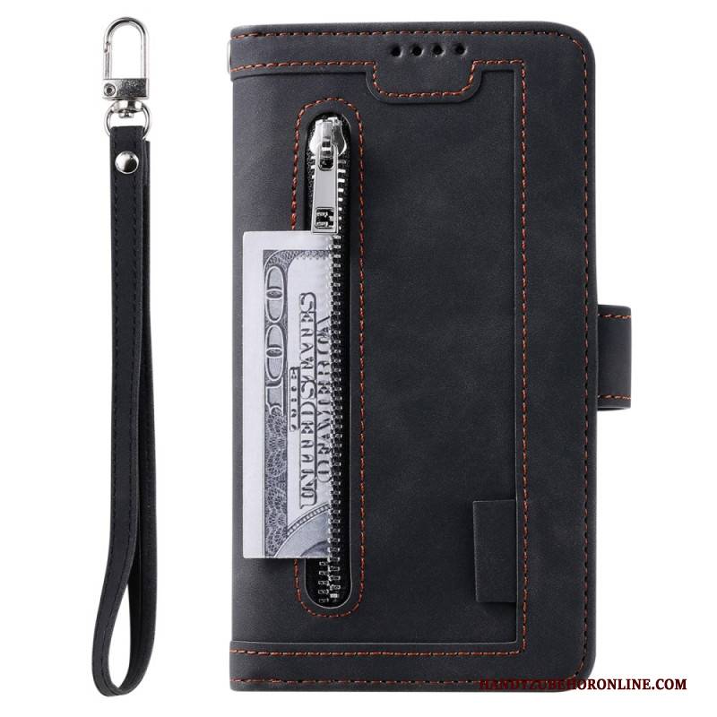 Lederhüllen Xiaomi Redmi Note 14 Pro 4g Handyhülle 9 Kartenfächer Mit Riemen