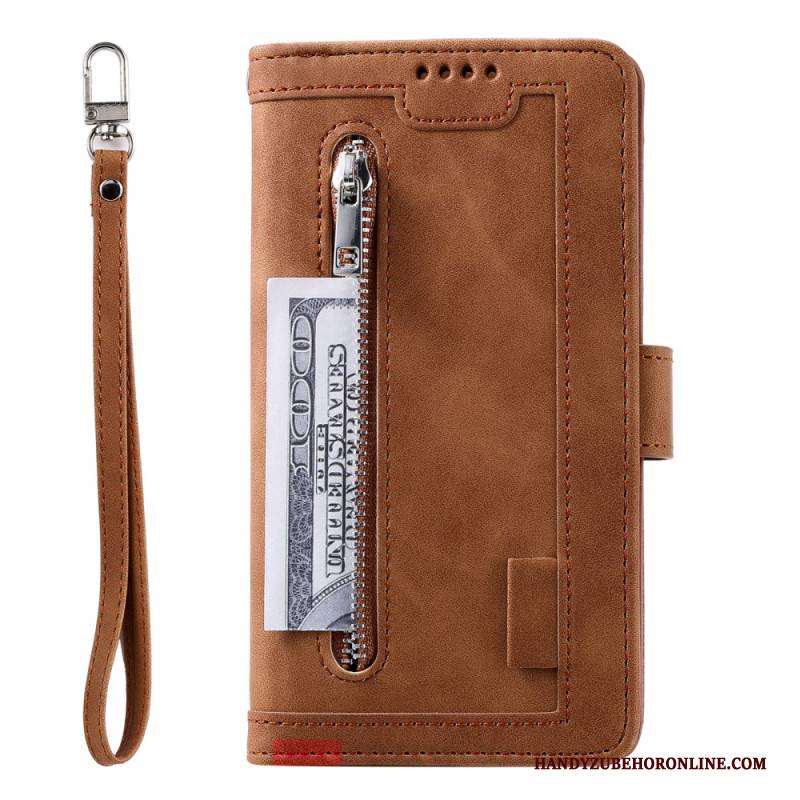 Lederhüllen Xiaomi Redmi Note 14 Pro 4g Handyhülle 9 Kartenfächer Mit Riemen