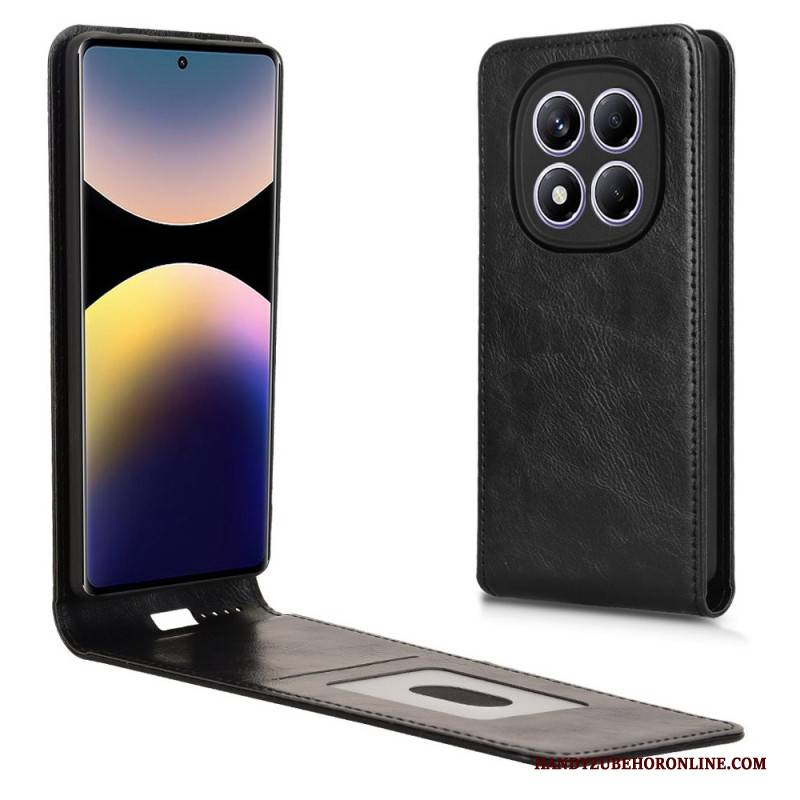 Lederhüllen Xiaomi Redmi Note 14 Pro 4g Handyhülle Vertikales Klappdesign