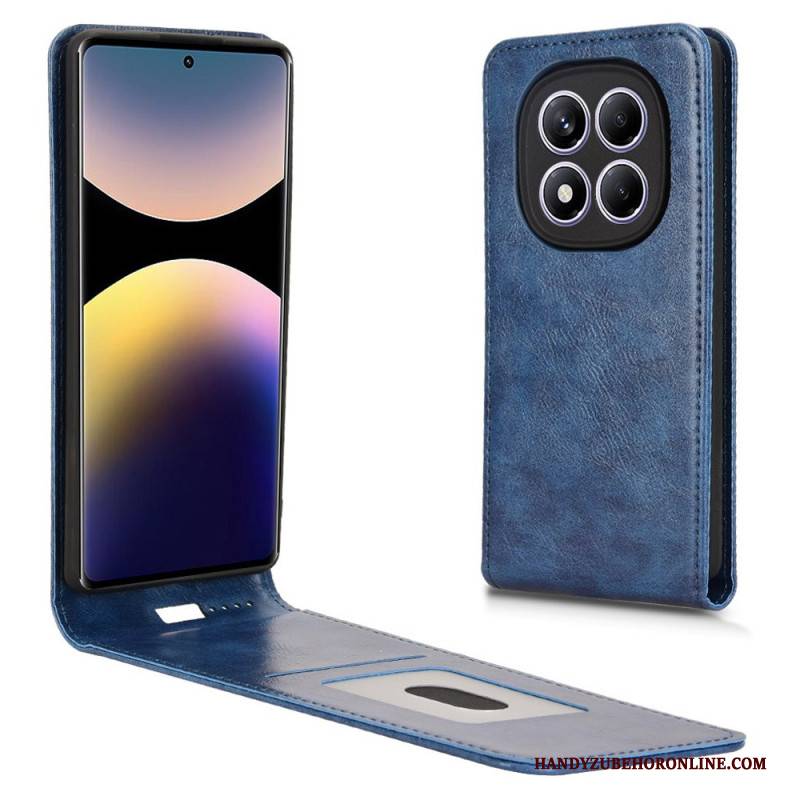 Lederhüllen Xiaomi Redmi Note 14 Pro 4g Handyhülle Vertikales Klappdesign