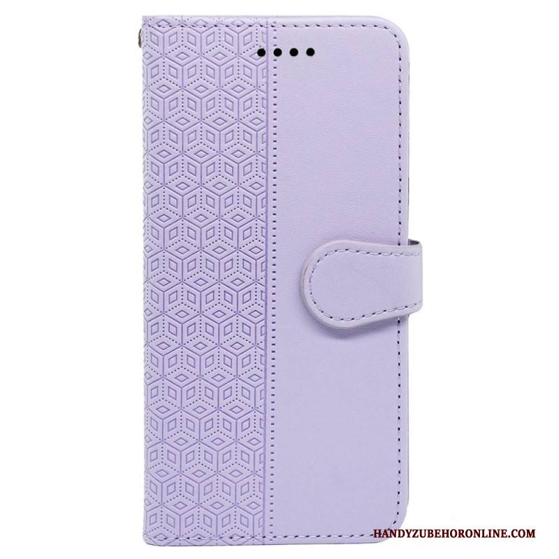 Lederhüllen Xiaomi Redmi Note 14 Pro 4g Handyhülle Würfelbordüre Und Riemen