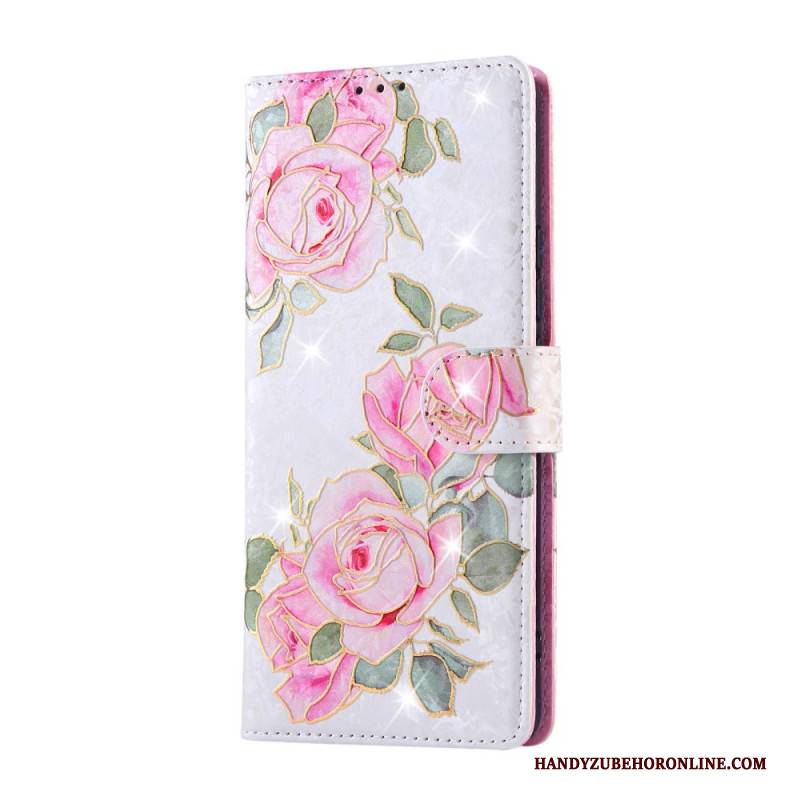 Lederhüllen Xiaomi Redmi Note 14 Pro 4g Rfid-blockierendes Blumenmuster