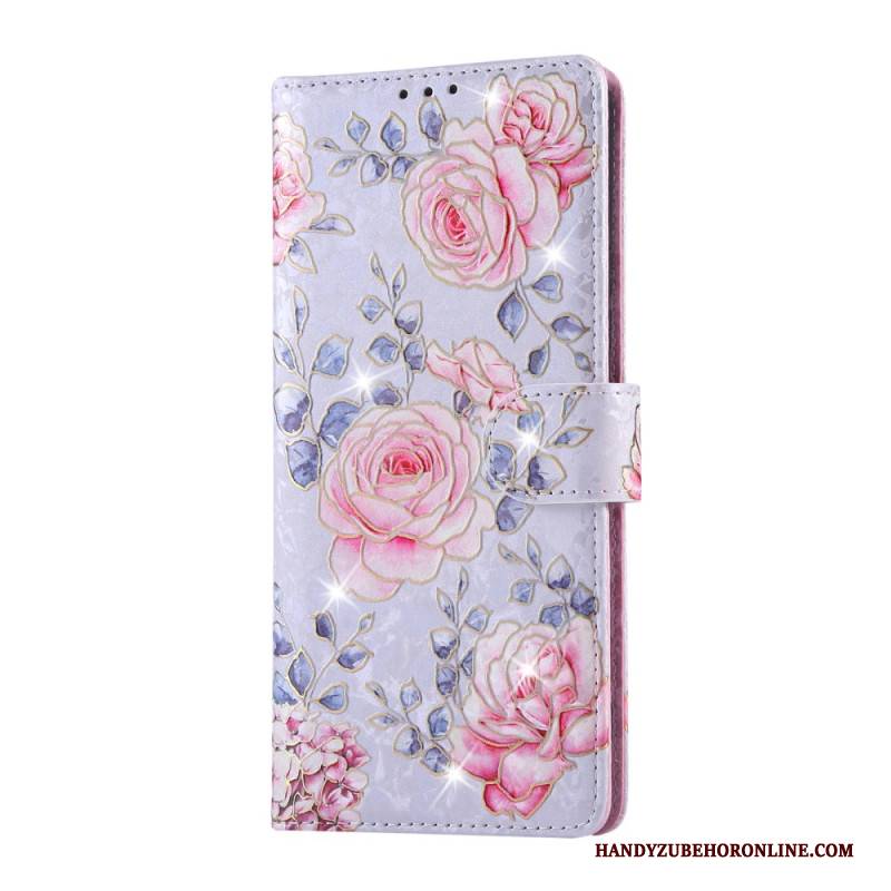 Lederhüllen Xiaomi Redmi Note 14 Pro 4g Rfid-blockierendes Blumenmuster