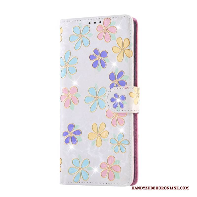 Lederhüllen Xiaomi Redmi Note 14 Pro 4g Rfid-blockierendes Blumenmuster