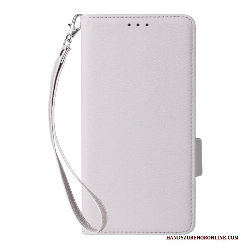 Lederhüllen Xiaomi Redmi Note 14 Pro 4g Riemen Aus Litschi-kunstleder