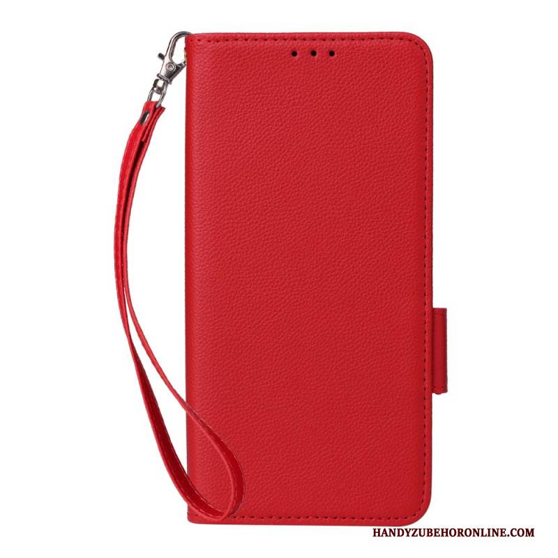 Lederhüllen Xiaomi Redmi Note 14 Pro 4g Riemen Aus Litschi-kunstleder