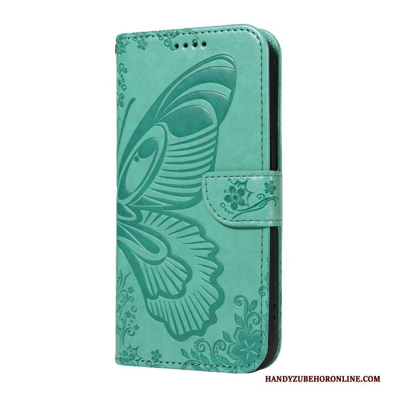 Lederhüllen Xiaomi Redmi Note 14 Pro 5g Grafischer Schmetterling