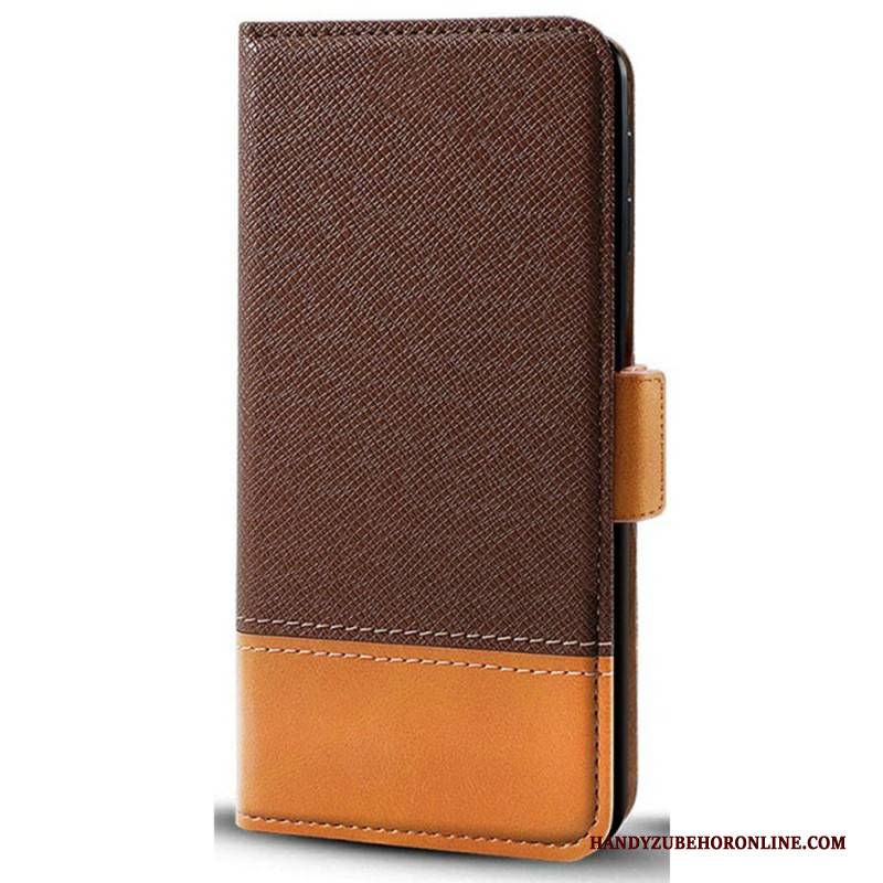 Lederhüllen Xiaomi Redmi Note 14 Pro 5g Zweifarbiges Design