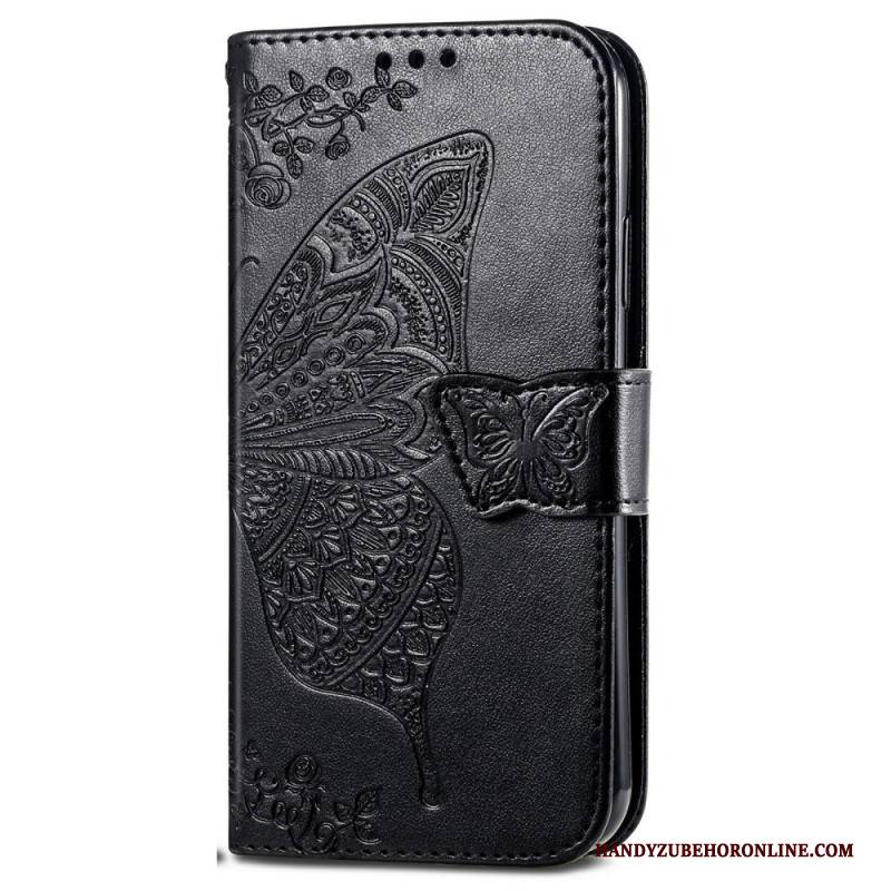 Lederhüllen Xiaomi Redmi Note 14 Pro Plus 5g Barock-schmetterling