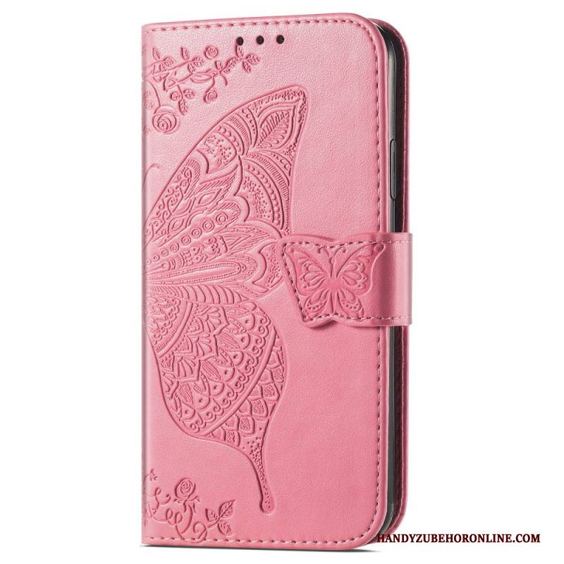 Lederhüllen Xiaomi Redmi Note 14 Pro Plus 5g Barock-schmetterling