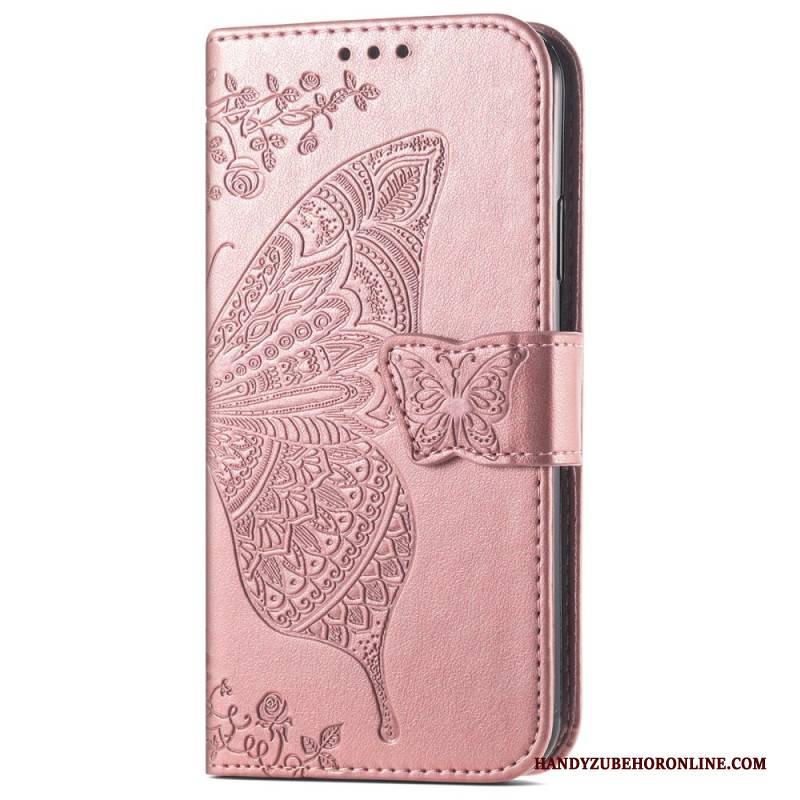 Lederhüllen Xiaomi Redmi Note 14 Pro Plus 5g Barock-schmetterling