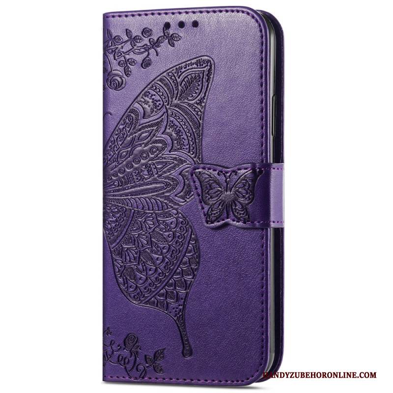 Lederhüllen Xiaomi Redmi Note 14 Pro Plus 5g Barock-schmetterling