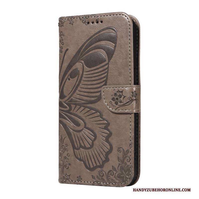 Lederhüllen Xiaomi Redmi Note 14 Pro Plus 5g Grafischer Schmetterling