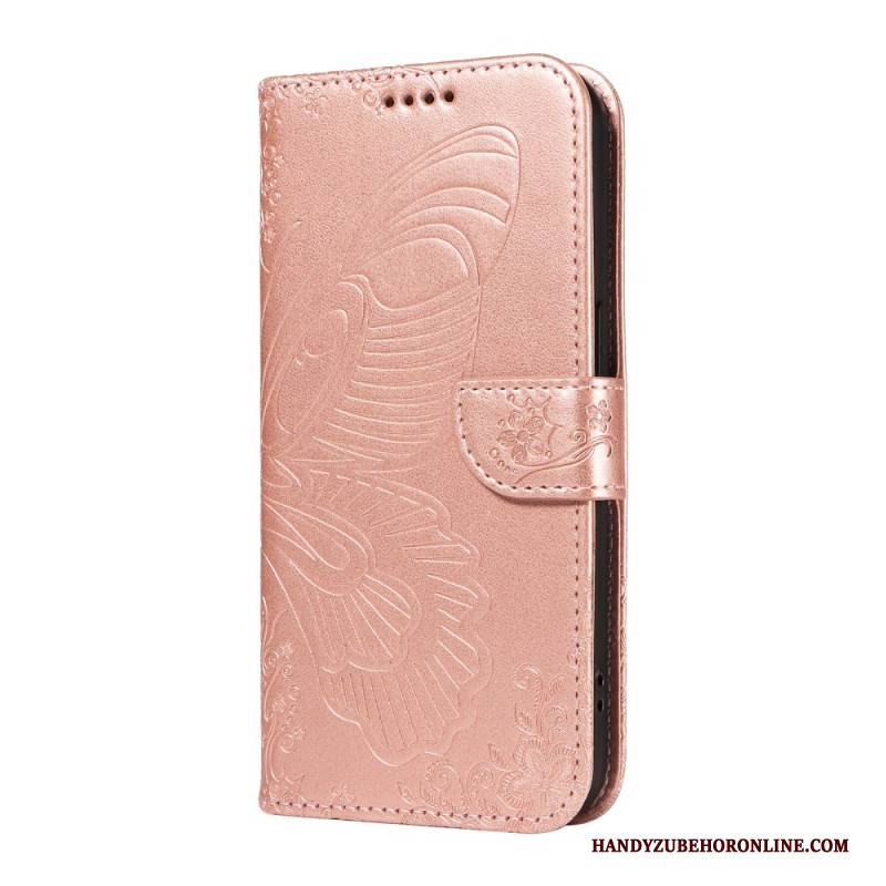 Lederhüllen Xiaomi Redmi Note 14 Pro Plus 5g Grafischer Schmetterling