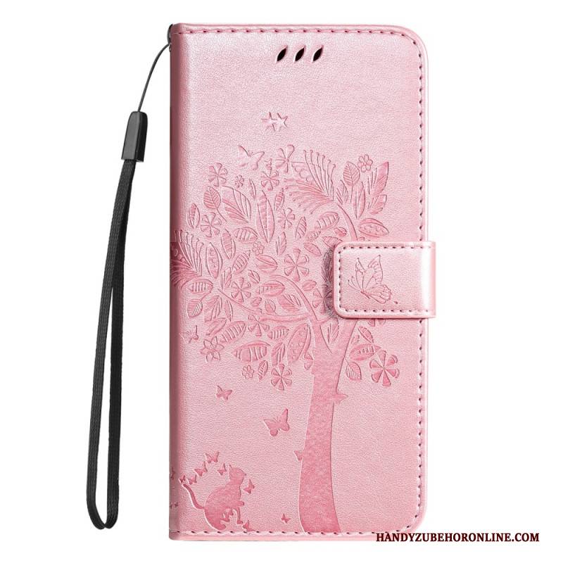 Lederhüllen Xiaomi Redmi Note 14 Pro Plus 5g Handyhülle Baum Und Katze