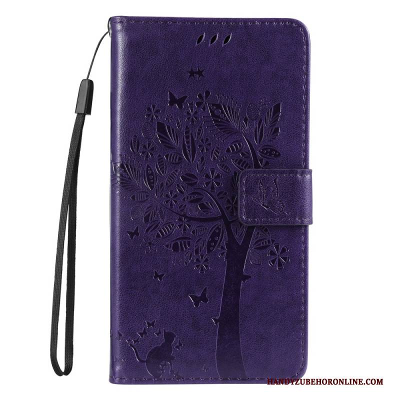 Lederhüllen Xiaomi Redmi Note 14 Pro Plus 5g Handyhülle Baum Und Katze