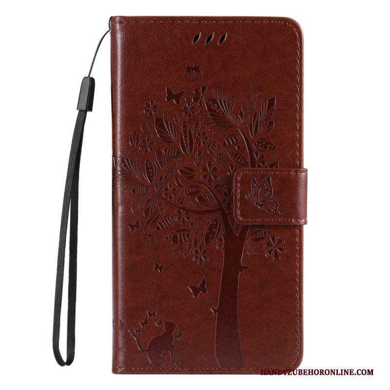 Lederhüllen Xiaomi Redmi Note 14 Pro Plus 5g Handyhülle Baum Und Katze